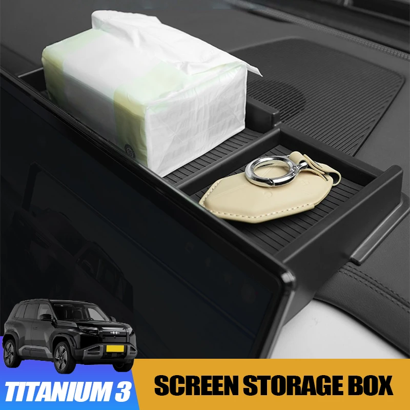 Ящик для хранения экрана центральной консоли для BYD Equation Leopard Titanium 3, чехол, держатель для салфеток, аксессуар для внутренней модификации
Ящик для хранения экрана центральной консоли для BYD Equation Leopard Titanium 3, чехол, держатель для салфеток, аксессуар для внутренней модификации