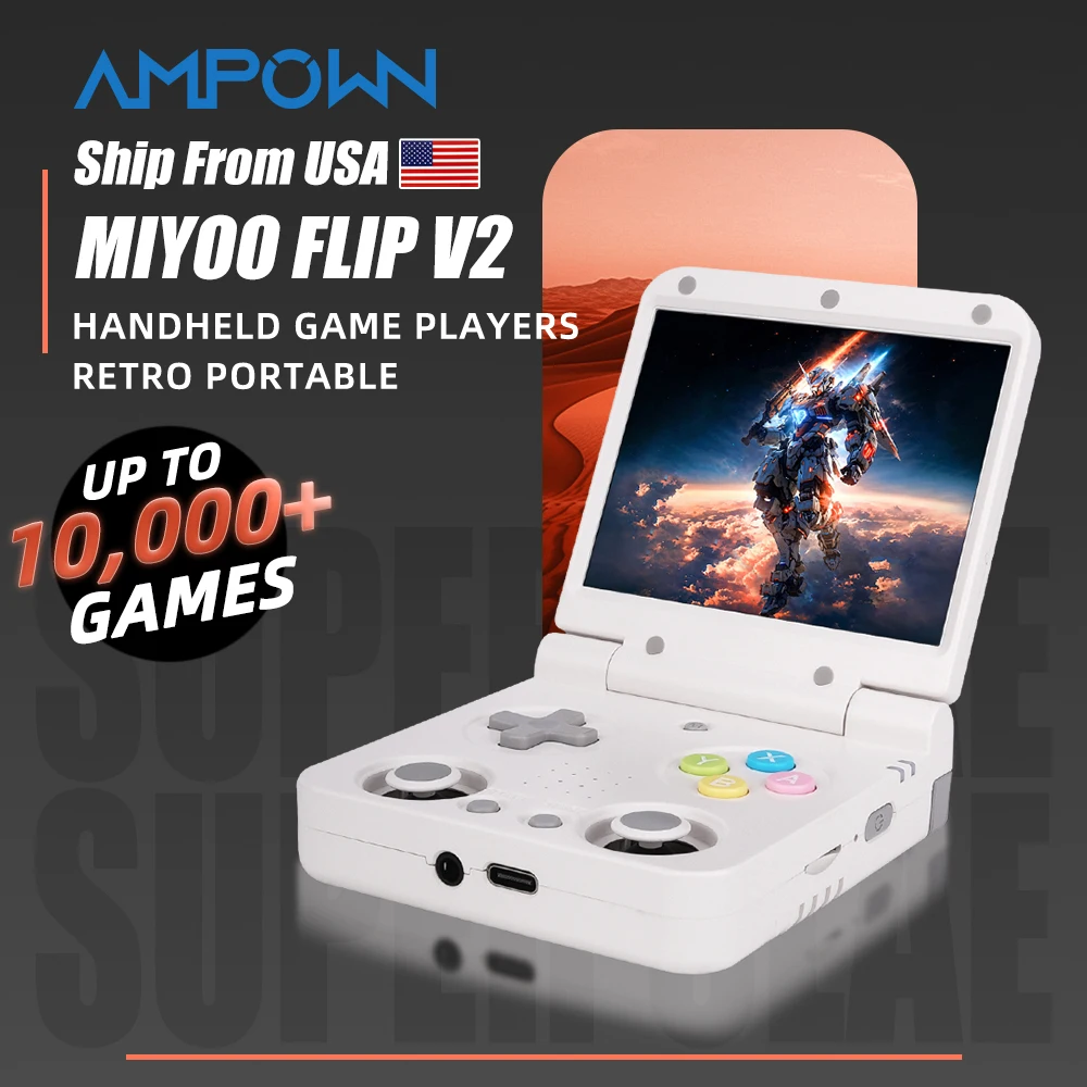 Miyoo Flip V2 Fold Handheld Game Players Consoles Portable Video Game 3.5'' IPS Linux System Retro Game Console US Warehouse
Miyoo Flip V2 Fold Handheld Game Players Consoles Portable Video Game 3.5'' IPS Linux System Retro Game Console US Warehouse