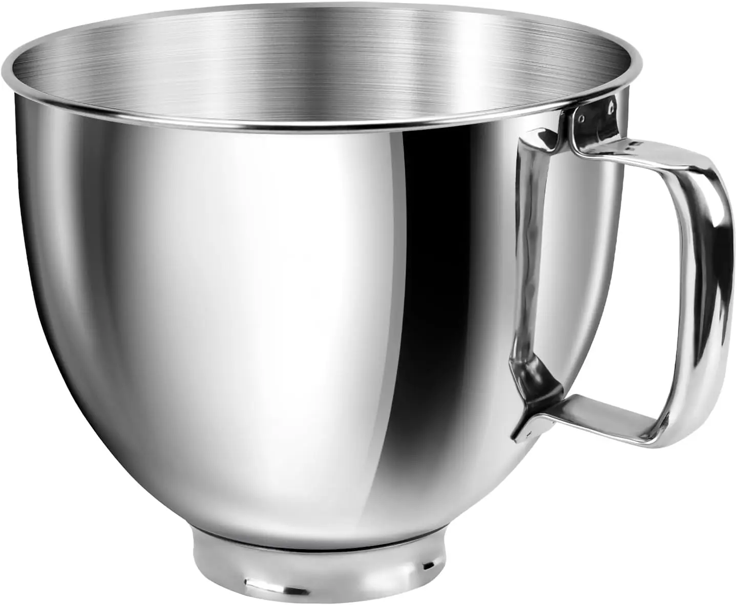 5 Quart Stainless Steel Mixing Bowl with Handle & Clasp for Stand Mixers, Fits Tilt-Head 4.5-5 Qt Models
5 Quart Stainless Steel Mixing Bowl with Handle & Clasp for Stand Mixers, Fits Tilt-Head 4.5-5 Qt Models