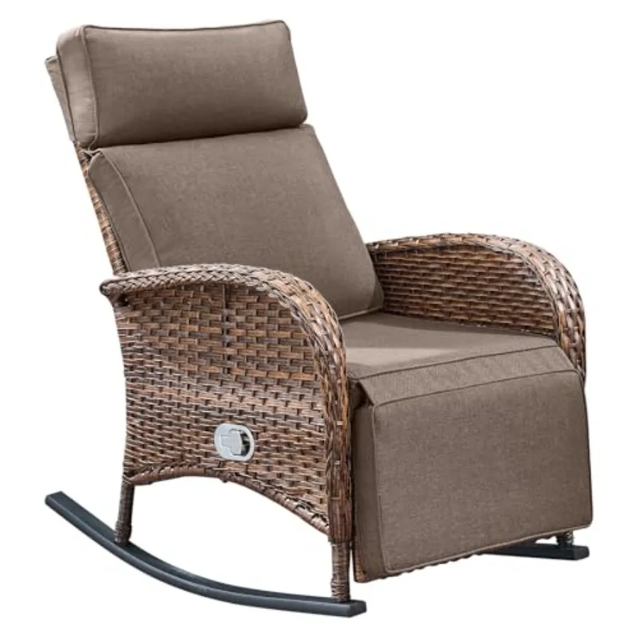 Zero Gravity Patio Swivel Rocking Recliner Chair - Wicker Outdoor Lounge Chair with Adjustable Backrest and Footrest, All Weath
Zero Gravity Patio Swivel Rocking Recliner Chair - Wicker Outdoor Lounge Chair with Adjustable Backrest and Footrest, All Weath