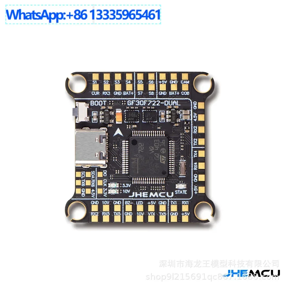 JHEMCU GF30F722-DUAL F722 управление полетом, двойной двойной гироскоп BEC, вход высокой четкости 3-6S
JHEMCU GF30F722-DUAL F722 управление полетом, двойной двойной гироскоп BEC, вход высокой четкости 3-6S