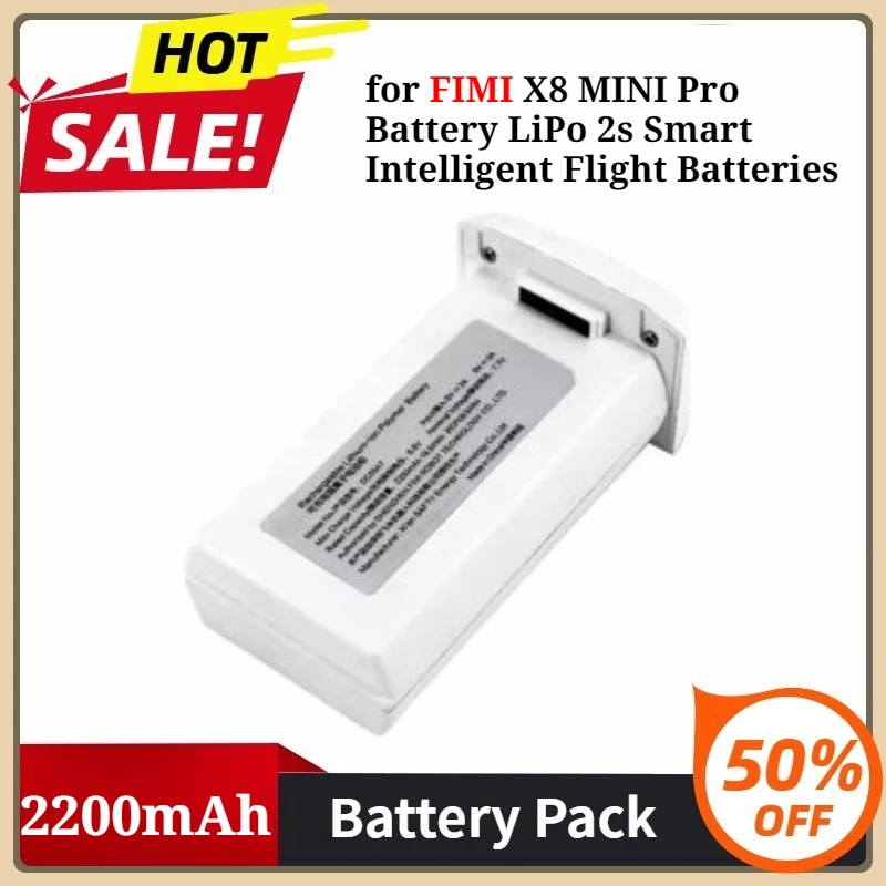 For FIMI Drone Accessories 2200mAh for FIMI X8 MINI Pro Battery LiPo 2s Smart Intelligent Flight Batteries
For FIMI Drone Accessories 2200mAh for FIMI X8 MINI Pro Battery LiPo 2s Smart Intelligent Flight Batteries