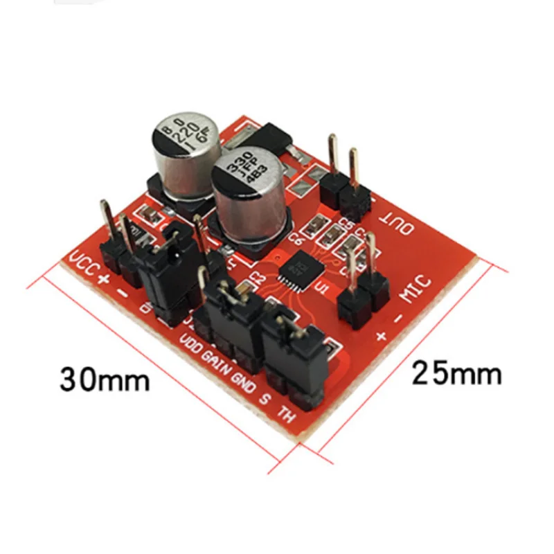 MAX9814Electret Head BeltAGCFunctional Microphone Amplifier Board Module DC3.6V-12V
MAX9814Electret Head BeltAGCFunctional Microphone Amplifier Board Module DC3.6V-12V