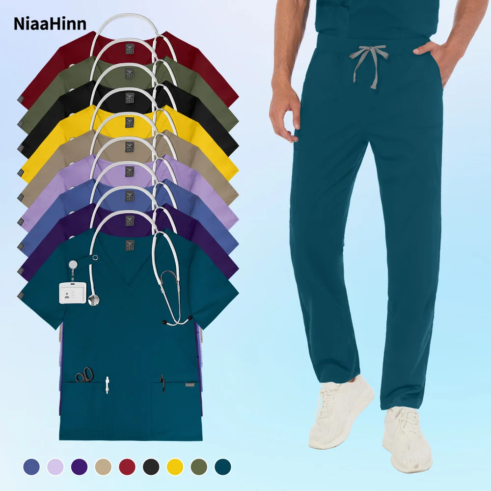 Niaahinn Scrub Sets Uniform Men Hospital Accessories Medical Surgical Suit Pharmacy Healthcare Workwear Unisex Scrub Clothes Men
Niaahinn Scrub Sets Uniform Men Hospital Accessories Medical Surgical Suit Pharmacy Healthcare Workwear Unisex Scrub Clothes Men