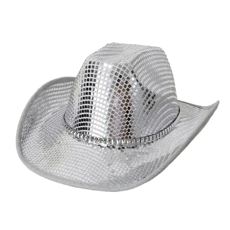 Festival Event Cowboy Cap for Parties and Music Festival Sparkling Sequins Fedoras Hat For Adult Night Club Stage Show
Festival Event Cowboy Cap for Parties and Music Festival Sparkling Sequins Fedoras Hat For Adult Night Club Stage Show