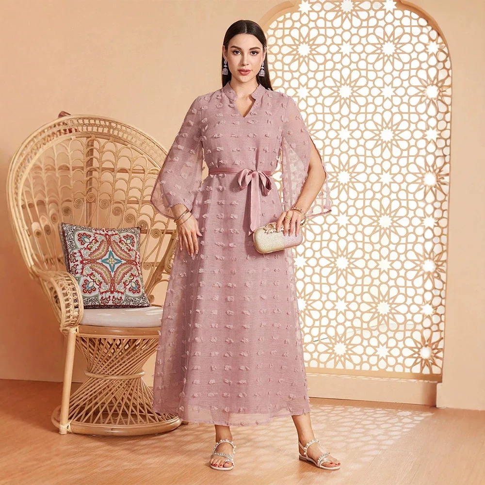 Ky1029 Women's Solid Color Elegant Slit Sleeve Dress Casual Daily Home Long Dress Robe Abaya Ramadan Dubai Luxury Islam Elegant
Ky1029 Women's Solid Color Elegant Slit Sleeve Dress Casual Daily Home Long Dress Robe Abaya Ramadan Dubai Luxury Islam Elegant