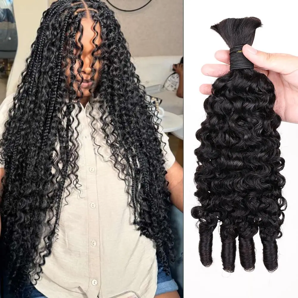 15A Burmese Curly Human Hair Bulk for Braiding Boho Braids Bundles Human Hair Bulks For Bohemian Knotless Virgin Hair Extensions
15A Burmese Curly Human Hair Bulk for Braiding Boho Braids Bundles Human Hair Bulks For Bohemian Knotless Virgin Hair Extensions