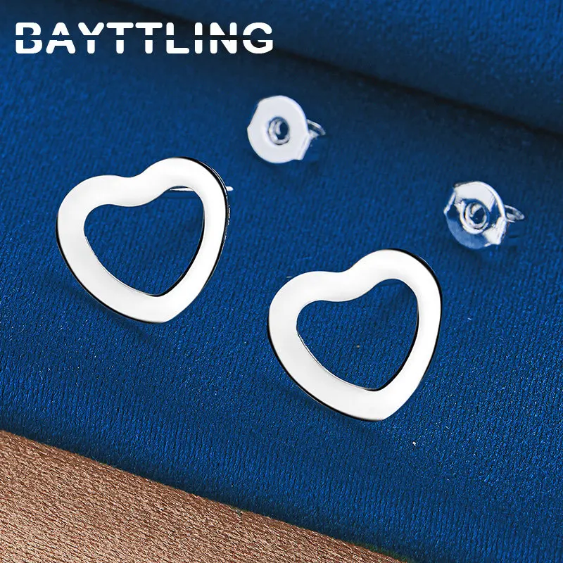 New Arrival 925 Sterling Silver Cute Heart Earrings Fashion Women Charm Wedding Jewelry Wife Gift Earrings Wholesale
New Arrival 925 Sterling Silver Cute Heart Earrings Fashion Women Charm Wedding Jewelry Wife Gift Earrings Wholesale