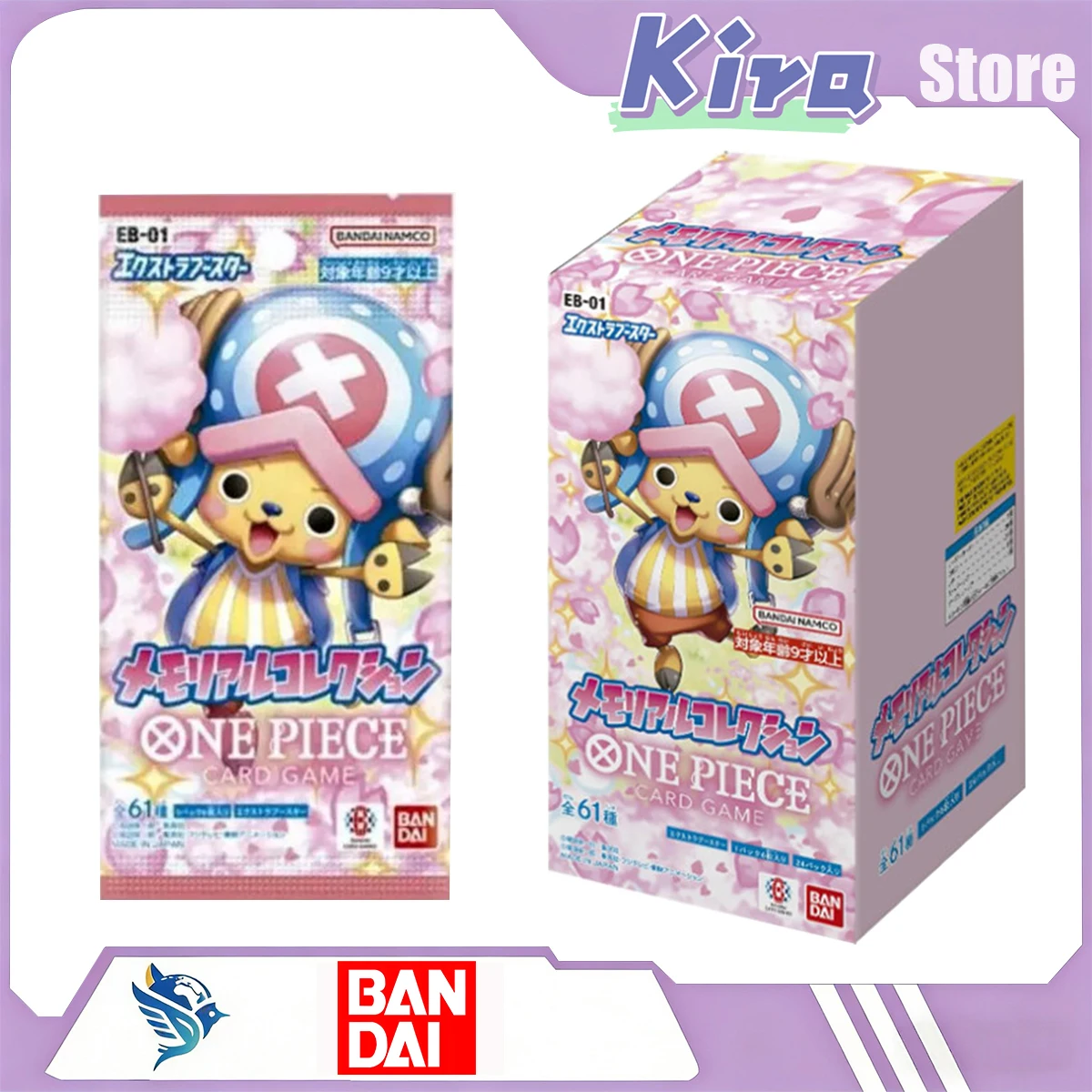BANDAI One Piece OPCG Japanese Version Eb01 Booster Pack Choppercard Collection Anime Peripheral Designer Toys Surprise Gift
BANDAI One Piece OPCG Japanese Version Eb01 Booster Pack Choppercard Collection Anime Peripheral Designer Toys Surprise Gift