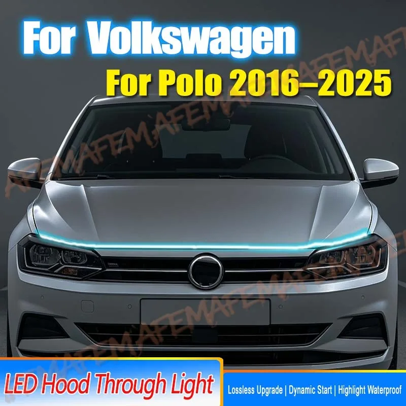 For Volkswagen Polo 16-25 Led CarHood Daytime Running Light Strip With Start Scan Car Decorative Atmosphere Lamps DRL Waterproof
For Volkswagen Polo 16-25 Led CarHood Daytime Running Light Strip With Start Scan Car Decorative Atmosphere Lamps DRL Waterproof