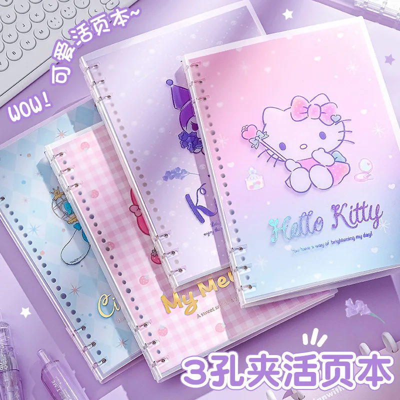 Sanrio A5 Three-hole Loose-leaf Notebook High-value Cartoon B5 Detachable Student Notebook Featuring Kuromi and My Melody
Sanrio A5 Three-hole Loose-leaf Notebook High-value Cartoon B5 Detachable Student Notebook Featuring Kuromi and My Melody