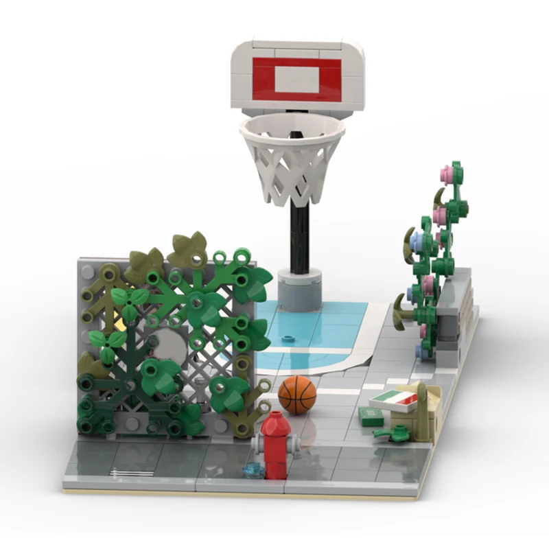 Street View Model MOC Building Bricks Backyard Basketball Court Scene Modular Technology Gift Holiday Assemble Children Toy Suit
Street View Model MOC Building Bricks Backyard Basketball Court Scene Modular Technology Gift Holiday Assemble Children Toy Suit