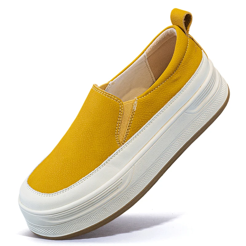 Classic Women's Loafers Genuine Cow Leather Thick Soled Lazy Shoes Casual Slip-on Spring Summer Platform Shoes Zapatos De Mujer
Classic Women's Loafers Genuine Cow Leather Thick Soled Lazy Shoes Casual Slip-on Spring Summer Platform Shoes Zapatos De Mujer
