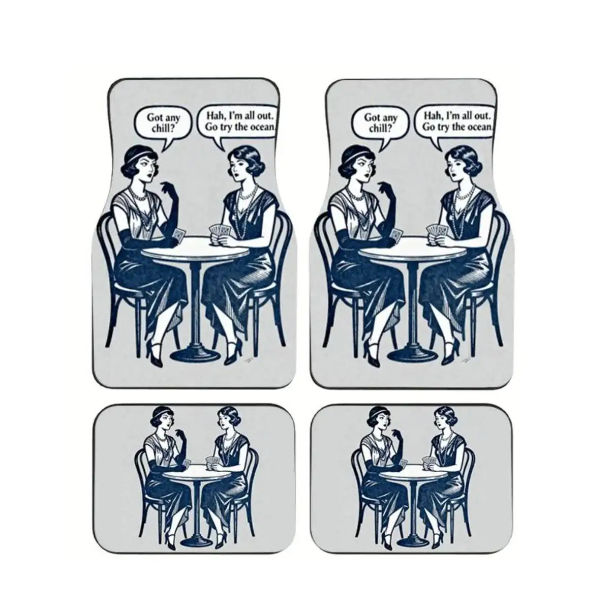 4Pcs Retro Comic Car Floor Mats 1920s Ladies Print Anti-Slip Washable Auto Carpets Set for SUVs Vans Funny Interior Accessories
4Pcs Retro Comic Car Floor Mats 1920s Ladies Print Anti-Slip Washable Auto Carpets Set for SUVs Vans Funny Interior Accessories