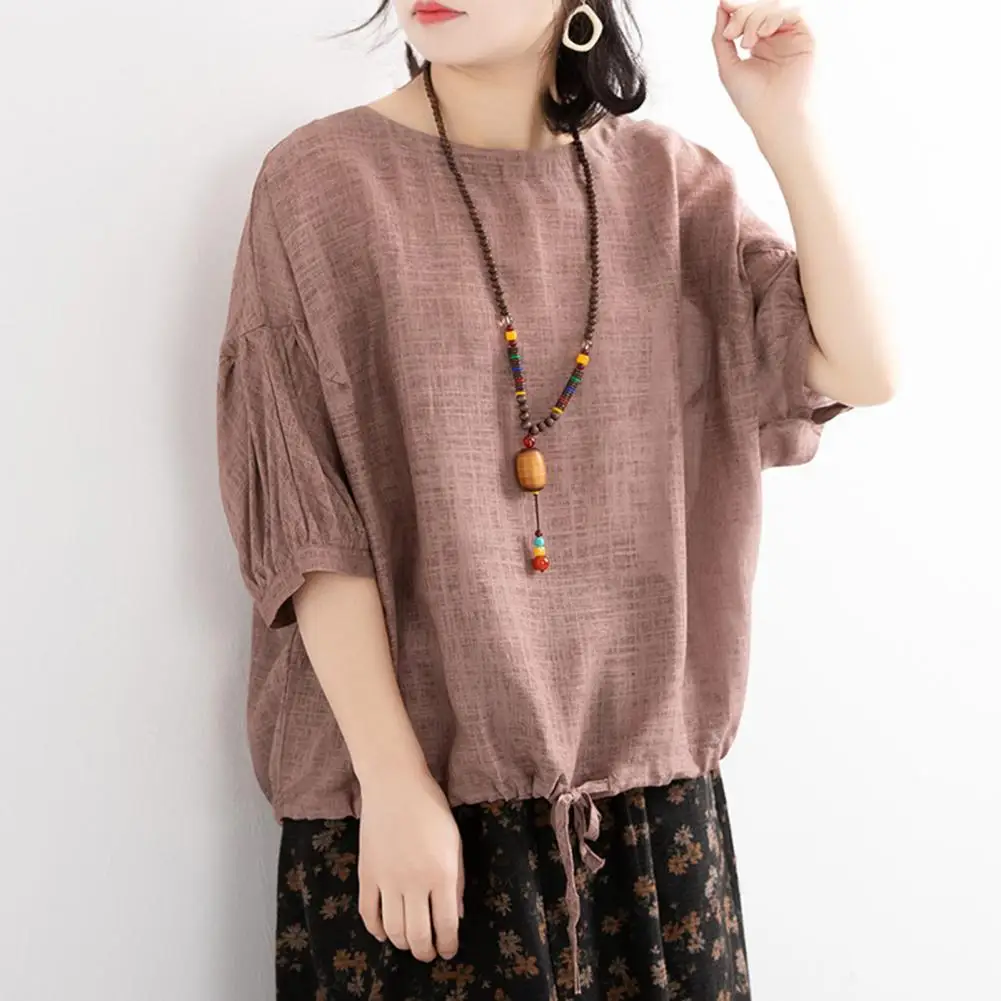 Breathable 3/4 Sleeve Top Stylish Women's Summer T-shirt Collection Round Neck 3/4 Sleeve Solid Color Tee Lightweight for A
Breathable 3/4 Sleeve Top Stylish Women's Summer T-shirt Collection Round Neck 3/4 Sleeve Solid Color Tee Lightweight for A