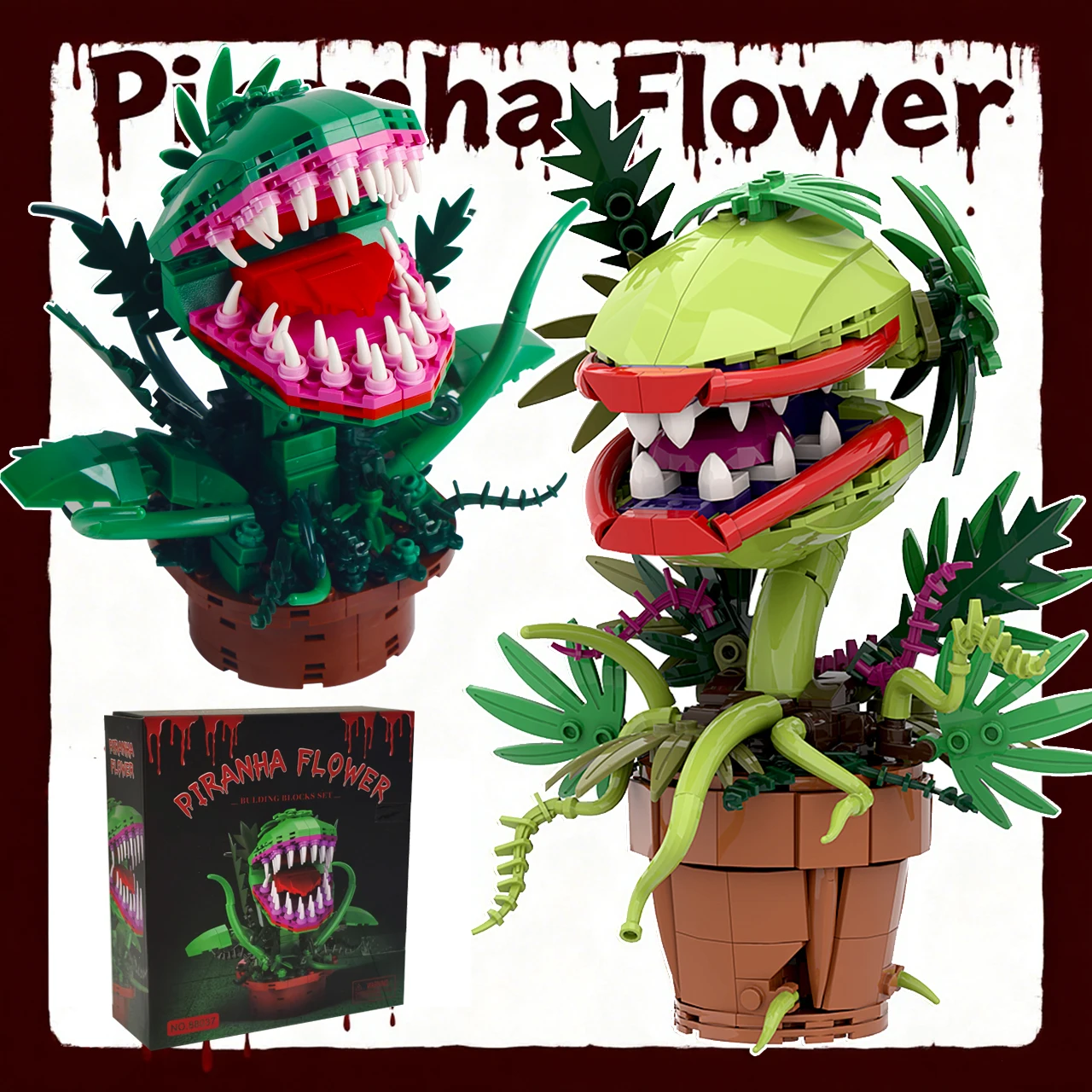 Одри II пиранья, строительный блок для растений, хомпер, горшечные растения, ужасы, цветы, модель MOC, кирпичи, сборные игрушки, детский подарок
Одри II пиранья, строительный блок для растений, хомпер, горшечные растения, ужасы, цветы, модель MOC, кирпичи, сборные игрушки, детский подарок