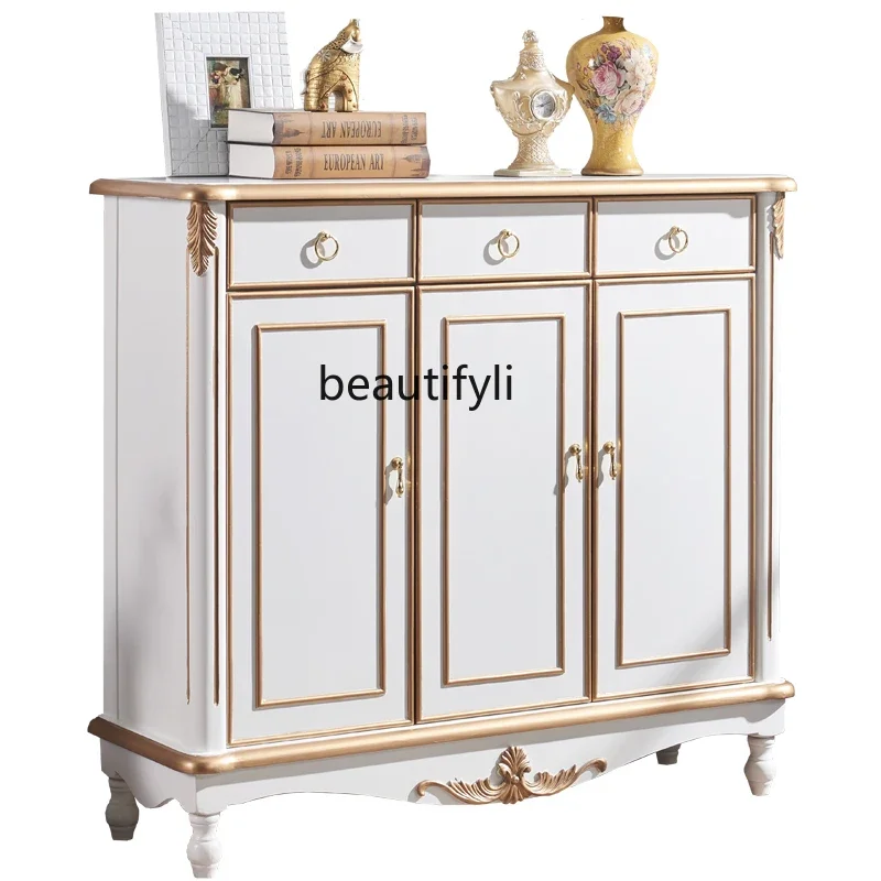 YH American Shoe Cabinet Entrance Cabinet European-Style White Carved Three-Door Locker Home Doorway Hallway Large Capacity
YH American Shoe Cabinet Entrance Cabinet European-Style White Carved Three-Door Locker Home Doorway Hallway Large Capacity