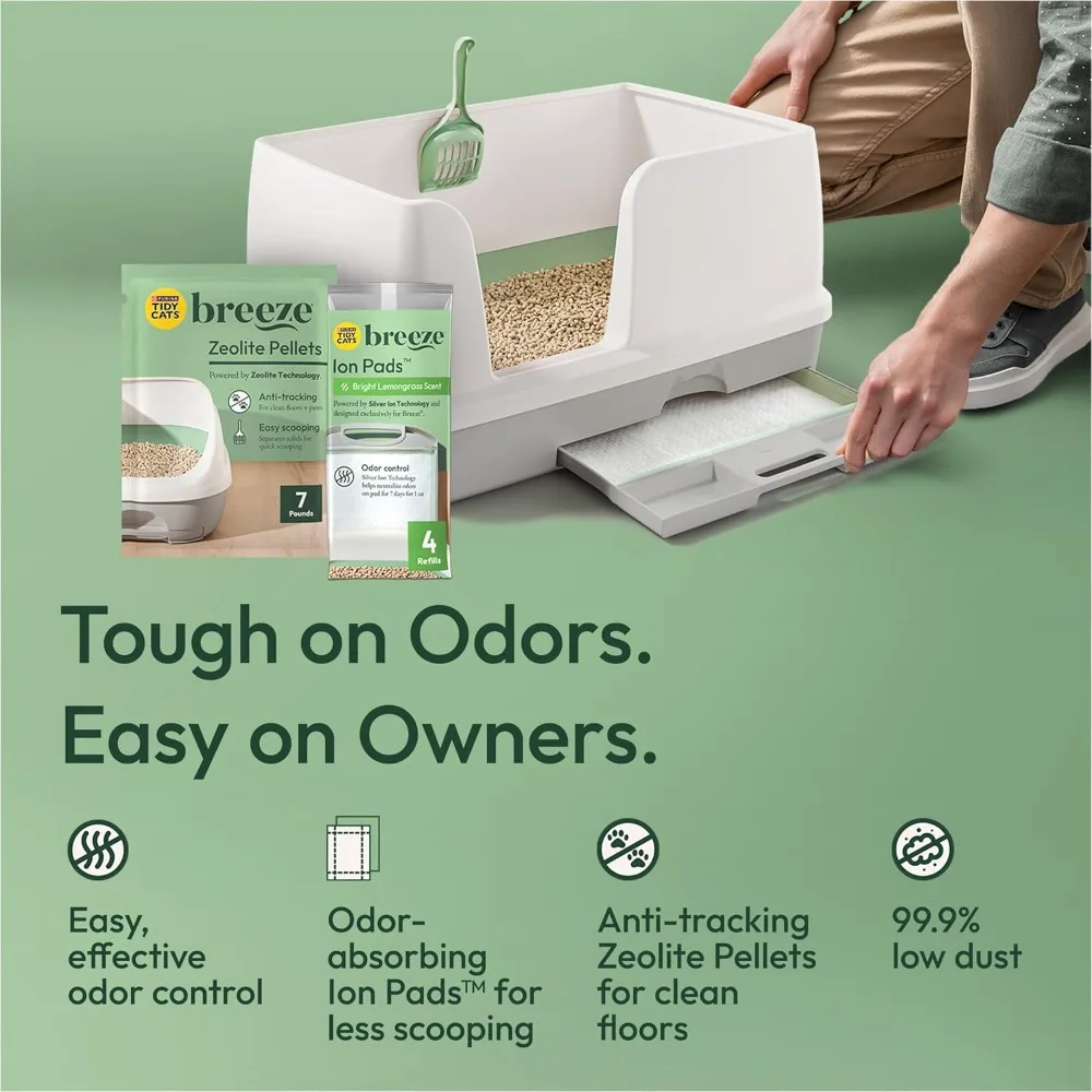 US Shipping Non-Clumping Cat Litter System XL Size Odor Control Easy Clean Multi Cat Litter Box
US Shipping Non-Clumping Cat Litter System XL Size Odor Control Easy Clean Multi Cat Litter Box