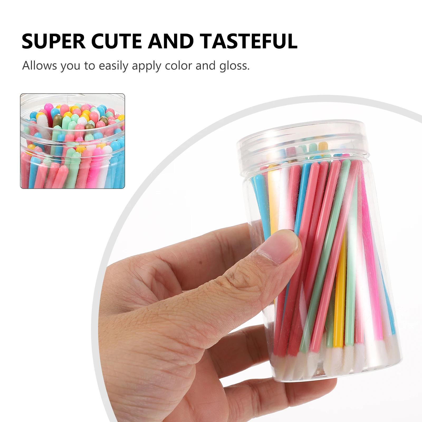 100 Pcs Lip Brush Makeup Tool Disposable Plastic Bristles with Cover for Lipstick Suitable Professional Home Travel Use
100 Pcs Lip Brush Makeup Tool Disposable Plastic Bristles with Cover for Lipstick Suitable Professional Home Travel Use
