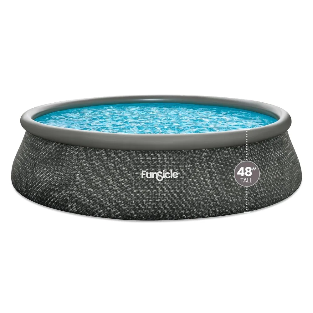 Quickset 18ft x 48in Round Inflatable Above Ground Swimming Pool with Filter Pump – Easy Setup with Top Ring Design, Customized
Quickset 18ft x 48in Round Inflatable Above Ground Swimming Pool with Filter Pump – Easy Setup with Top Ring Design, Customized