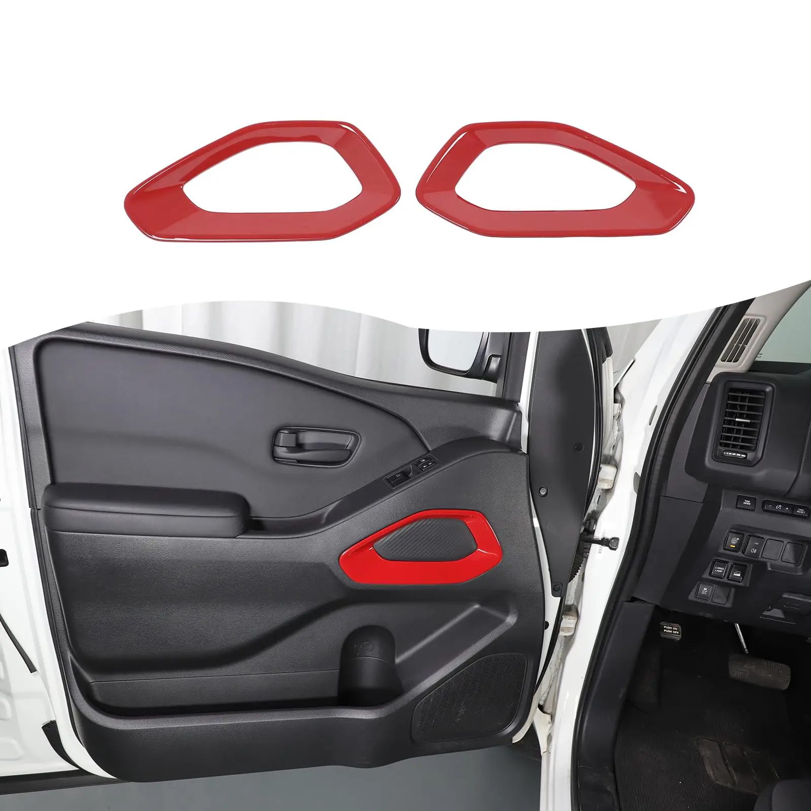 Red Carbon Fiber Style Interior Door Panel Trim For Nissan Frontier 2022-2025 Front Door Decorative Cover Frame
Red Carbon Fiber Style Interior Door Panel Trim For Nissan Frontier 2022-2025 Front Door Decorative Cover Frame
