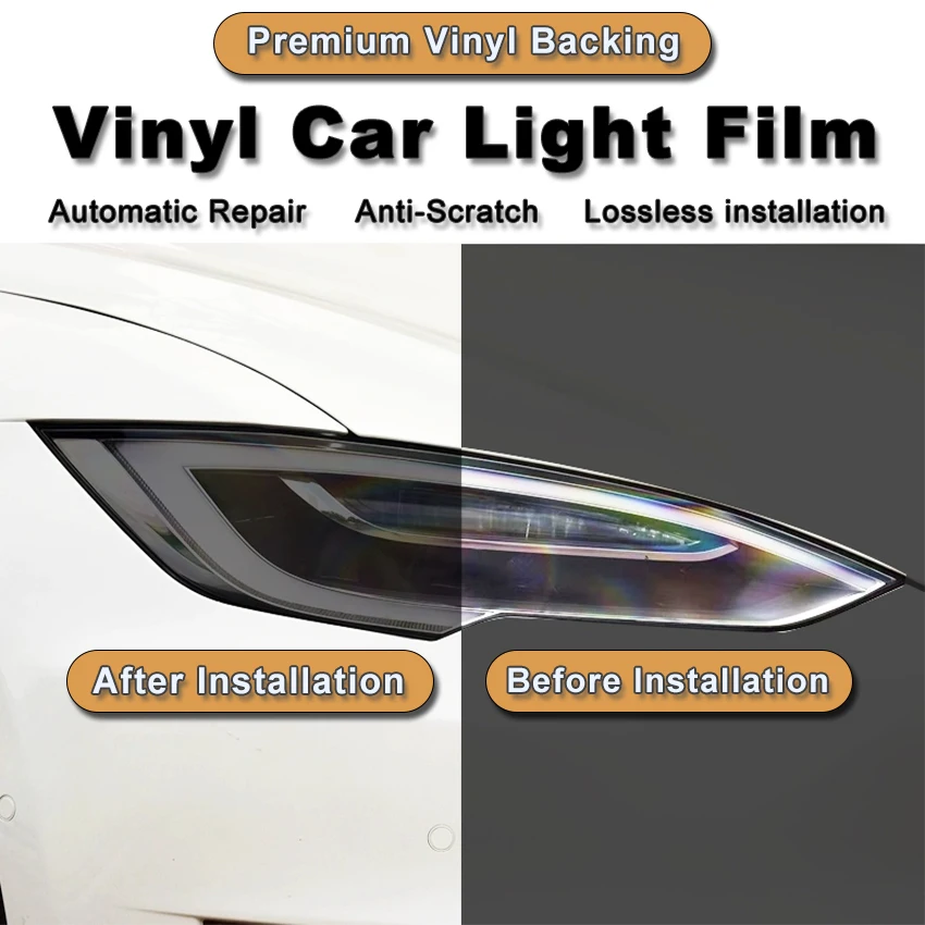 Gloss Transparent Light Black Smoke PVC Film Tint Headlight Taillight Wrap Cover Film Foil Sticker Cover Armored Film for Cars
Gloss Transparent Light Black Smoke PVC Film Tint Headlight Taillight Wrap Cover Film Foil Sticker Cover Armored Film for Cars