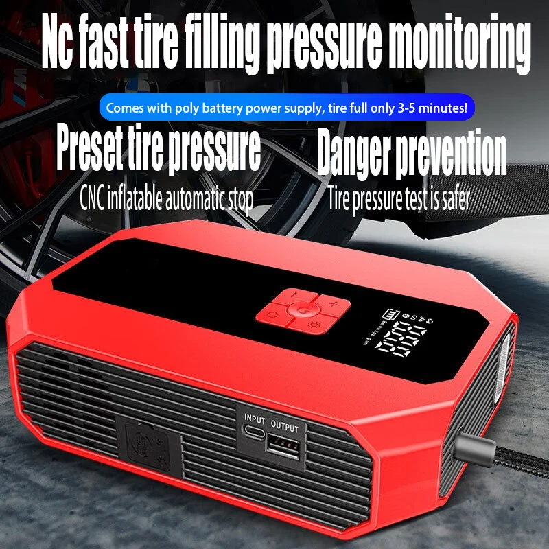 22800mAh Car Jumper Starter Portable Car Charger Booster Mobile Power 12V Starting Device Automatic Emergency Start Lighting
22800mAh Car Jumper Starter Portable Car Charger Booster Mobile Power 12V Starting Device Automatic Emergency Start Lighting