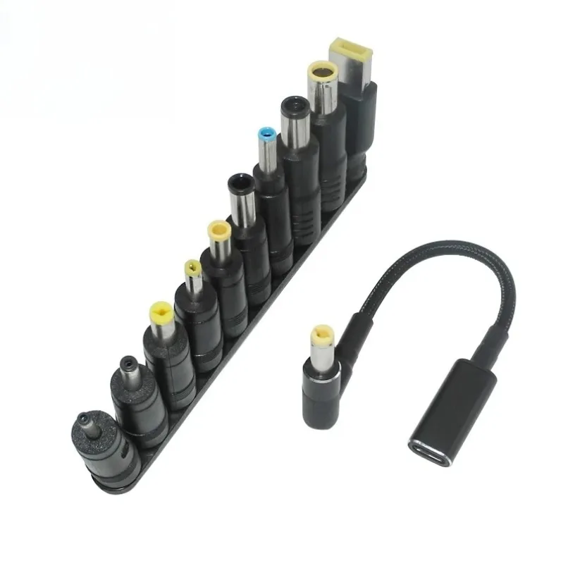 Portable USB C to DC Power Adapter Set 10 Tips Universal Laptop Charger Converter For Lenovo HP Dell Asus Notebook Travel Home
Portable USB C to DC Power Adapter Set 10 Tips Universal Laptop Charger Converter For Lenovo HP Dell Asus Notebook Travel Home