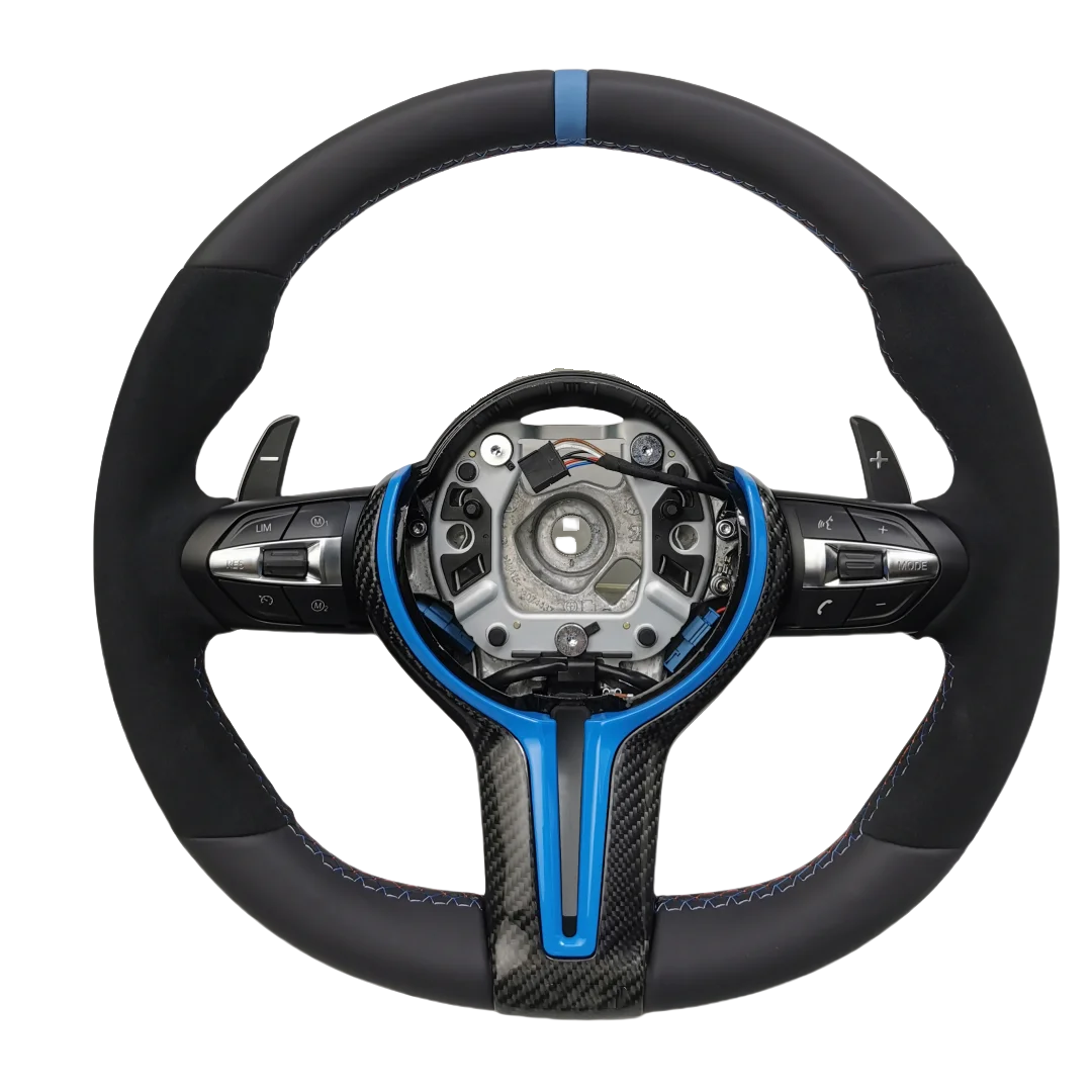 For Bestselling Unique Design M Performance Blue Trim Steering Wheel for BMW F30 F31 F01 F02 F20 F21 F22 F23 F32 F33
For Bestselling Unique Design M Performance Blue Trim Steering Wheel for BMW F30 F31 F01 F02 F20 F21 F22 F23 F32 F33