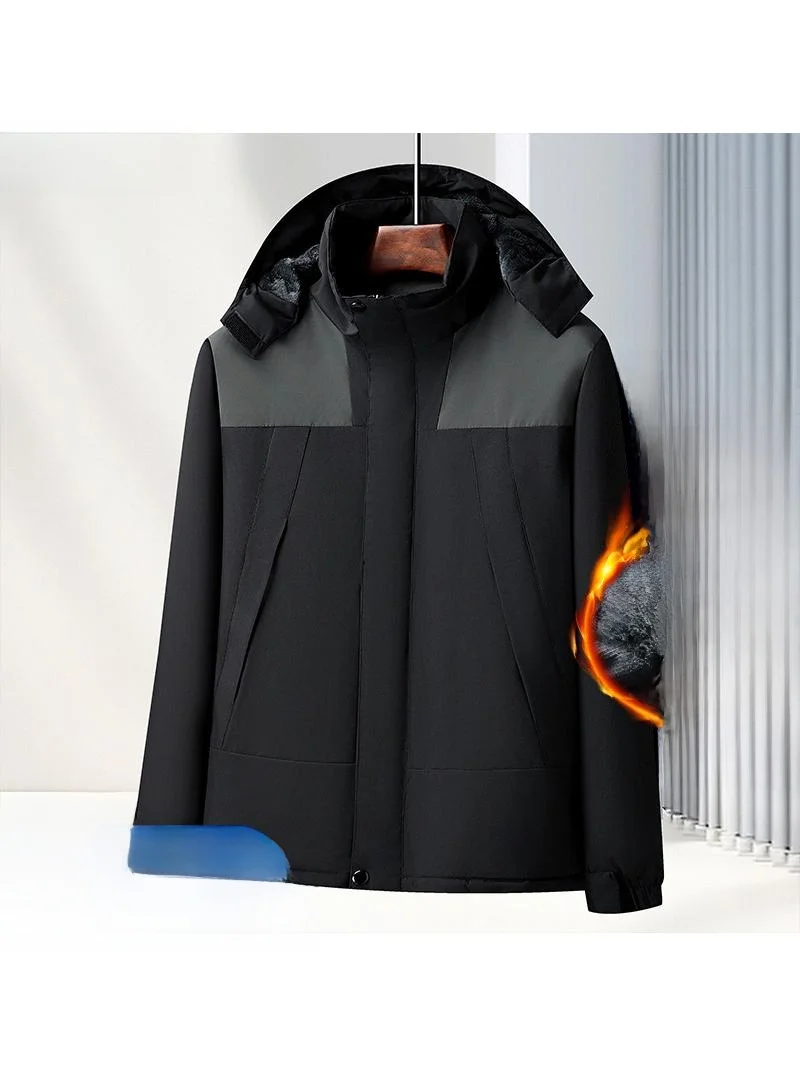 Мужская утепленная водонепроницаемая хлопковая куртка на флисовой подкладке для велоспорта и работы, повседневное деловое пальто стандартного кроя
Мужская утепленная водонепроницаемая хлопковая куртка на флисовой подкладке для велоспорта и работы, повседневное деловое пальто стандартного кроя