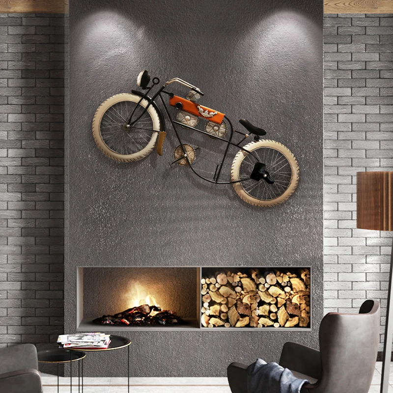 Vintage Industrial Wall Decor - Iron Bicycle Shelf for Home Bar, Kids Room Creative Hanging Art with Rustic Metal Finish
Vintage Industrial Wall Decor - Iron Bicycle Shelf for Home Bar, Kids Room Creative Hanging Art with Rustic Metal Finish