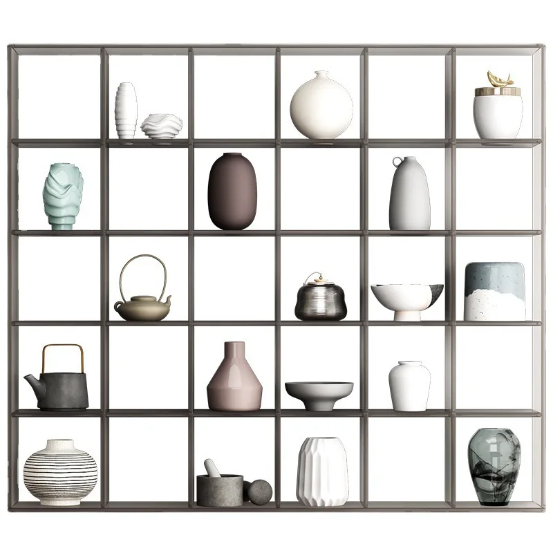 Grid display rack light luxury wall hanging Bogu rack living room hanging cabinet tea set display open grid
Grid display rack light luxury wall hanging Bogu rack living room hanging cabinet tea set display open grid