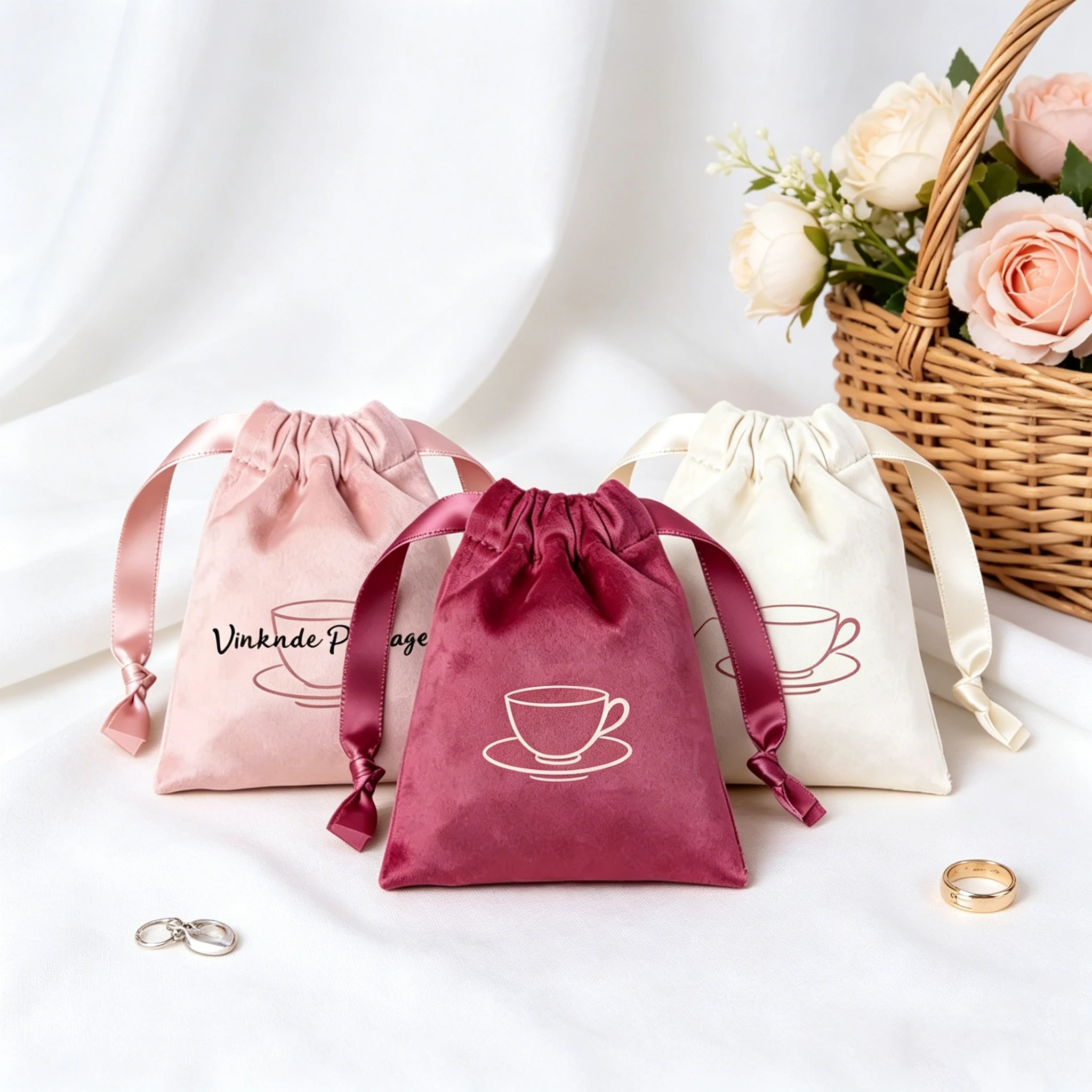 Custom Logo 50 Pack Velvet Flannel Drawstring Jewelry Pouch Gift Bag Christmas Wedding Favors For Guests Candy Storage Sack
Custom Logo 50 Pack Velvet Flannel Drawstring Jewelry Pouch Gift Bag Christmas Wedding Favors For Guests Candy Storage Sack