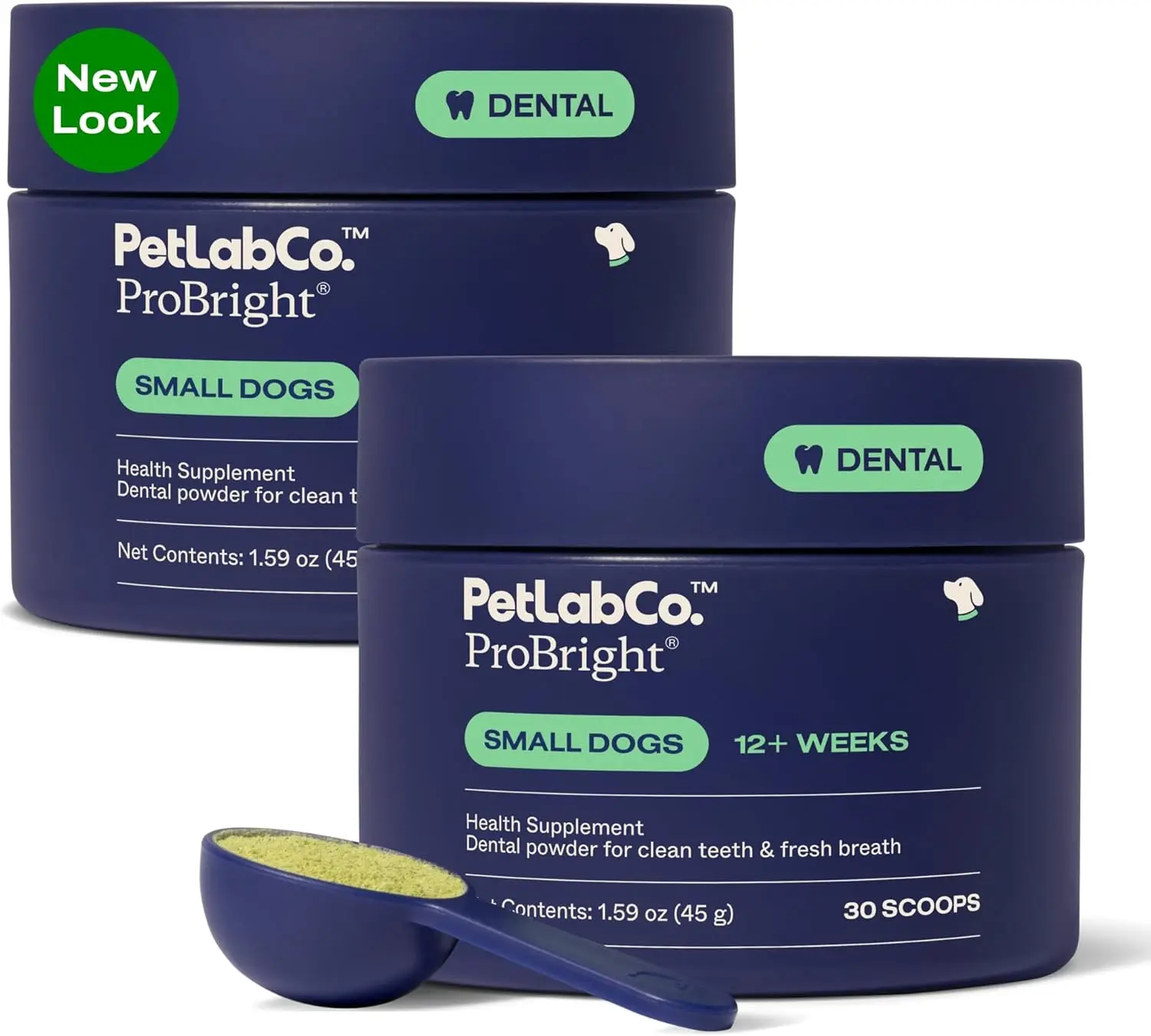 Dog Dental Powder for Fresh Breath & Tartar Control - Easy Teeth Cleaning for Small Dogs - Pack of 2
Dog Dental Powder for Fresh Breath & Tartar Control - Easy Teeth Cleaning for Small Dogs - Pack of 2
