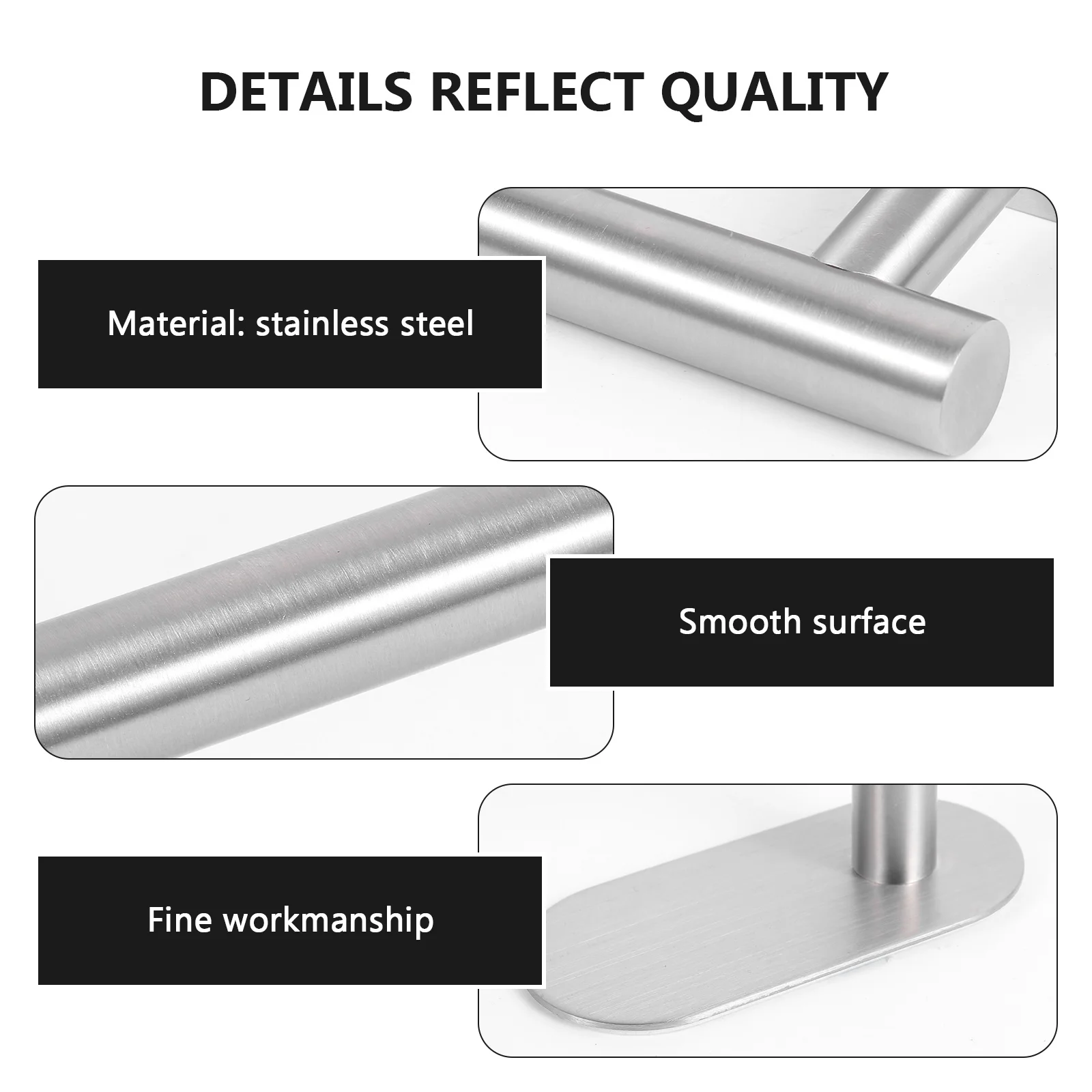 Stainless Steel Bathroom Towel Rack No Drilling Mounting Kit Included Kitchen Towel Holder for Closet Door Use Anti Corrosion
Stainless Steel Bathroom Towel Rack No Drilling Mounting Kit Included Kitchen Towel Holder for Closet Door Use Anti Corrosion