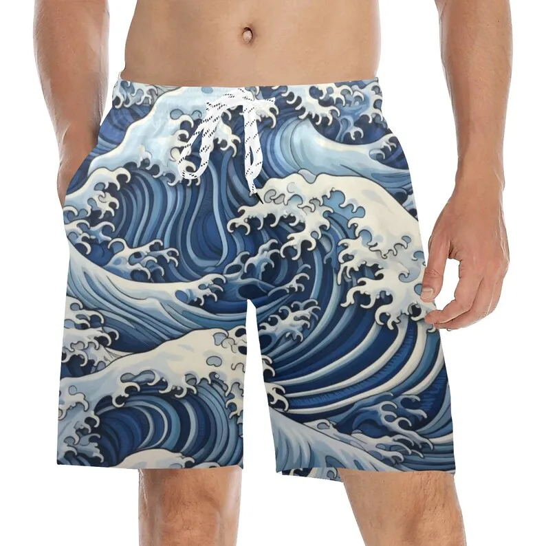 2026 Summer New Men's Wave Pattern Shorts for Casual Outdoor Sports, Breathable Quick Drying Beach Mesh Vacation Pocket Shorts
2026 Summer New Men's Wave Pattern Shorts for Casual Outdoor Sports, Breathable Quick Drying Beach Mesh Vacation Pocket Shorts