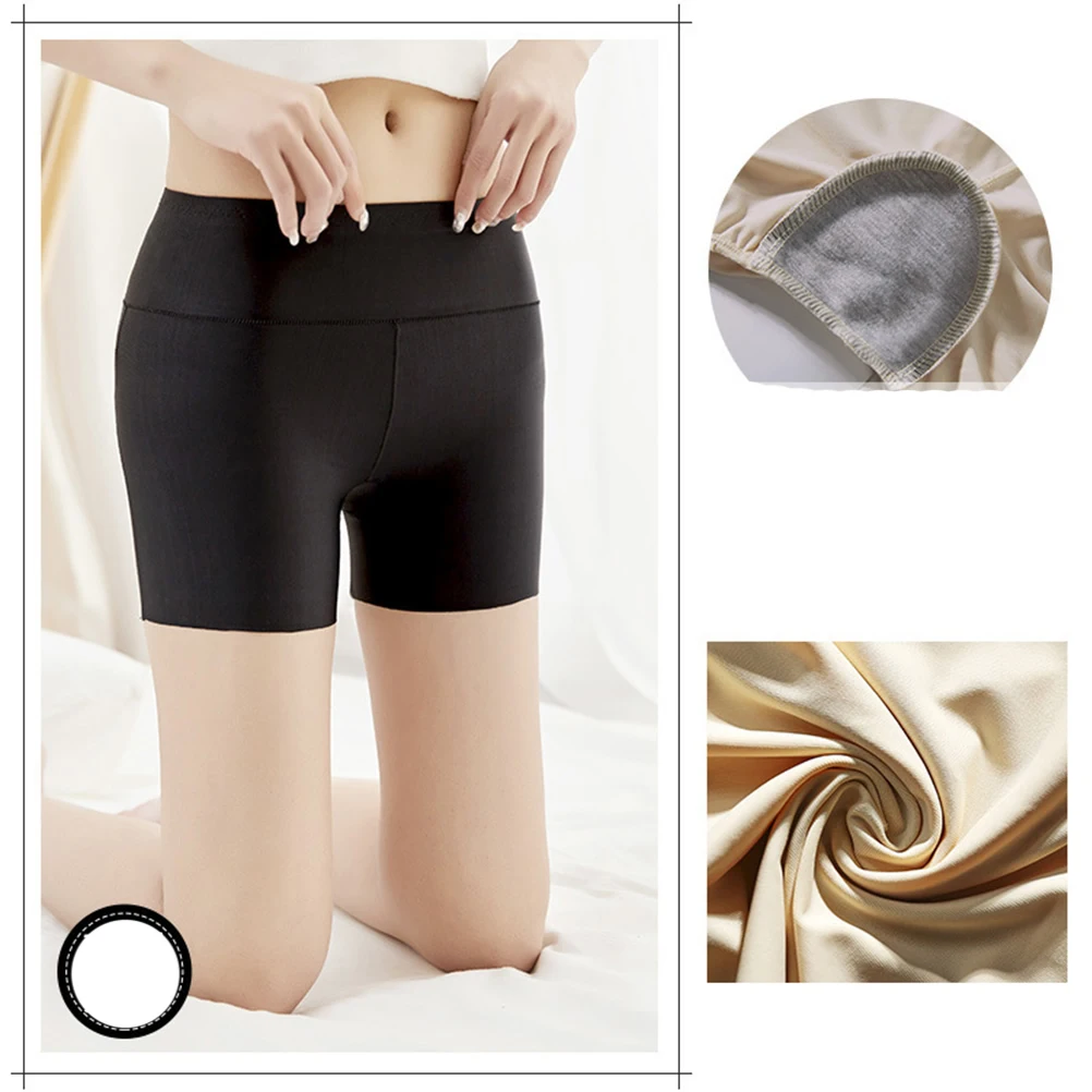 High Waisted Safety Pants Ice Silk Underskirt Shorts Breathable Comfortable Anti-light Leggings Cover Belly Women
High Waisted Safety Pants Ice Silk Underskirt Shorts Breathable Comfortable Anti-light Leggings Cover Belly Women
