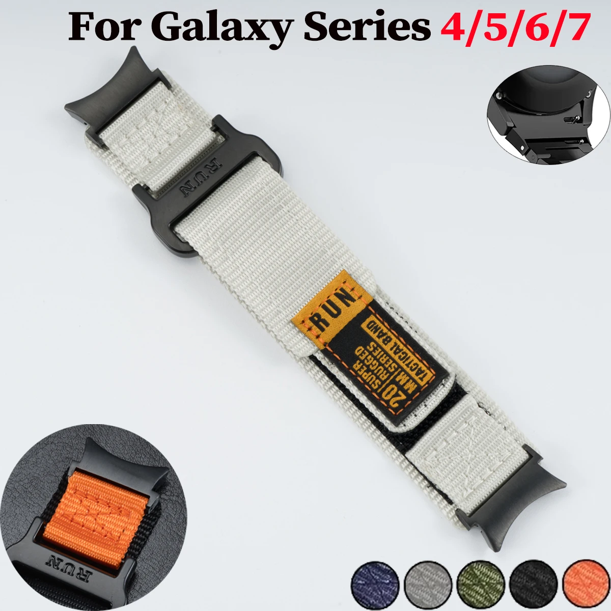 Быстросъемный нейлоновый ремешок для Samsung Galaxy 7/6/5/4 40 мм 44 мм, браслет без зазоров для Watch 6 4Classic 43 47 мм 42 46 мм 5 Pro 45 мм ремешок
Быстросъемный нейлоновый ремешок для Samsung Galaxy 7/6/5/4 40 мм 44 мм, браслет без зазоров для Watch 6 4Classic 43 47 мм 42 46 мм 5 Pro 45 мм ремешок