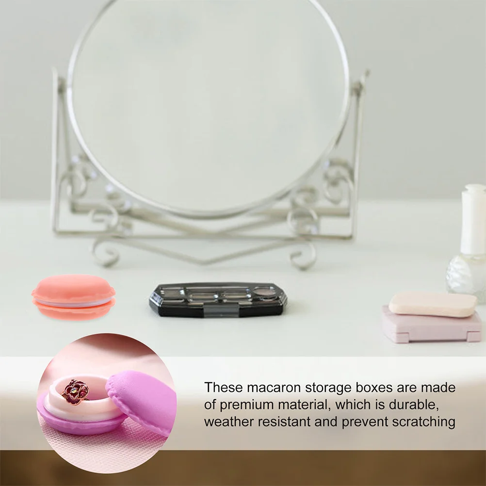 10 Pcs Jewelry Box Storage Macaron Shape Container Case Miniature Plastic Boxes Scratch Resistant
10 Pcs Jewelry Box Storage Macaron Shape Container Case Miniature Plastic Boxes Scratch Resistant
