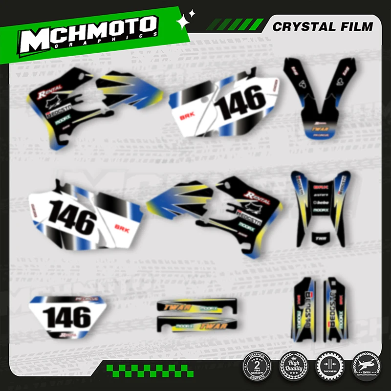 MCHMFG Motorcycle Graphics Background Decal Stickers For YAMAHA WR250F WR450F WRF 250 450 2003 2004 2005 2006 Number Name Custom
MCHMFG Motorcycle Graphics Background Decal Stickers For YAMAHA WR250F WR450F WRF 250 450 2003 2004 2005 2006 Number Name Custom