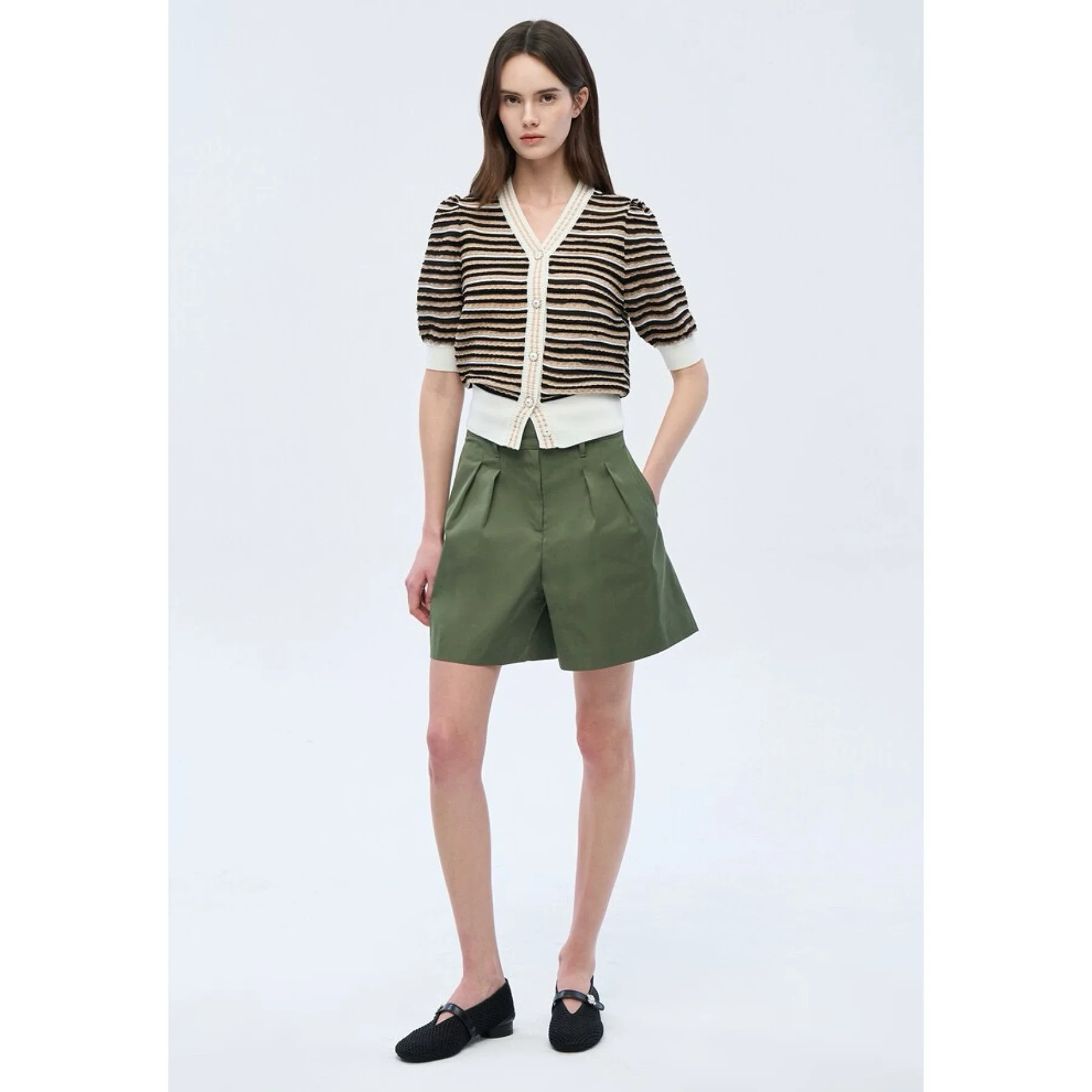 Fashionable Lemon Cheese OBZ26 Spring Summer V-neck Color Block Stripe Slimming Short Sleeve Knitted Sweater Women's Wear
Fashionable Lemon Cheese OBZ26 Spring Summer V-neck Color Block Stripe Slimming Short Sleeve Knitted Sweater Women's Wear