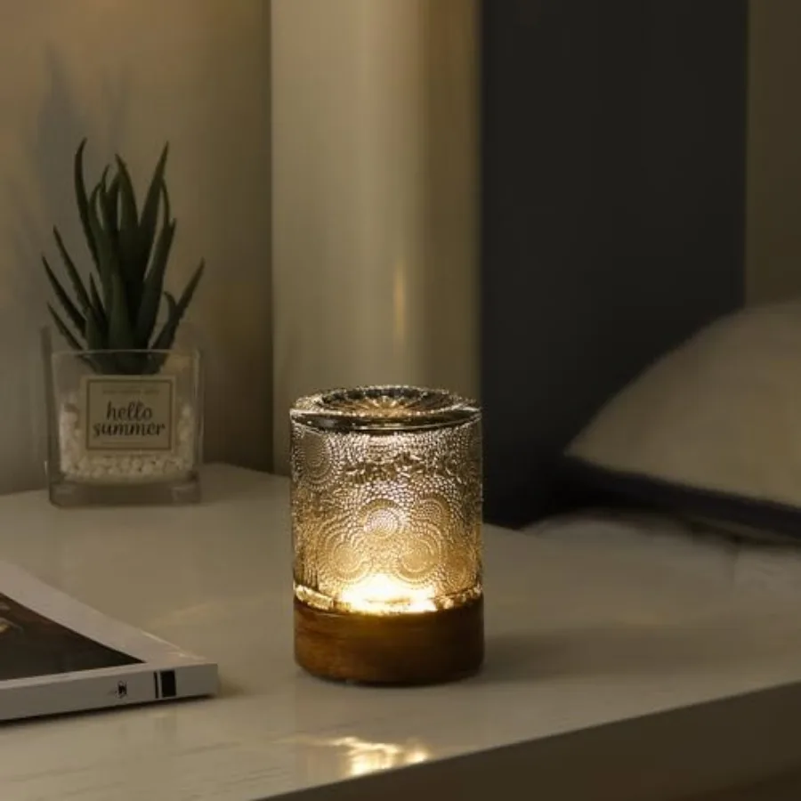Mini Soft Warm Light Lamp Battery Operated Portable Night Light with Timer, Small Glass Vintage Dim Sleep Nightlights, Battery
Mini Soft Warm Light Lamp Battery Operated Portable Night Light with Timer, Small Glass Vintage Dim Sleep Nightlights, Battery