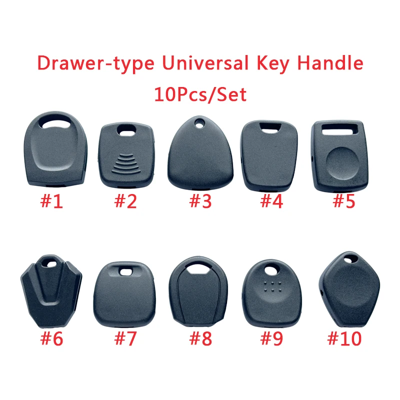 TXKey 10Pcs/Set New Style Drawer Type Universal Transponder Car Key Handle Fob Shell Case
TXKey 10Pcs/Set New Style Drawer Type Universal Transponder Car Key Handle Fob Shell Case