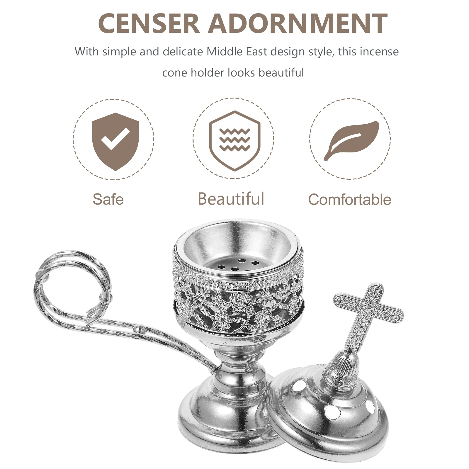 Incense Burner Insence Charcoal Cone Censer Decor Home Bukhoor Burners Holder Sandalwood Bakhoor
Incense Burner Insence Charcoal Cone Censer Decor Home Bukhoor Burners Holder Sandalwood Bakhoor