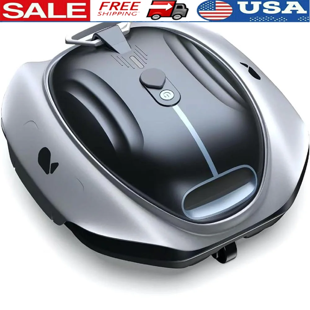 Cordless Robotic Pool Cleaner 300P Dual Motors Enhanced Suction Bluehole Technology DirtLock 2.0 Auto-Parking Quick Charging LED
Cordless Robotic Pool Cleaner 300P Dual Motors Enhanced Suction Bluehole Technology DirtLock 2.0 Auto-Parking Quick Charging LED