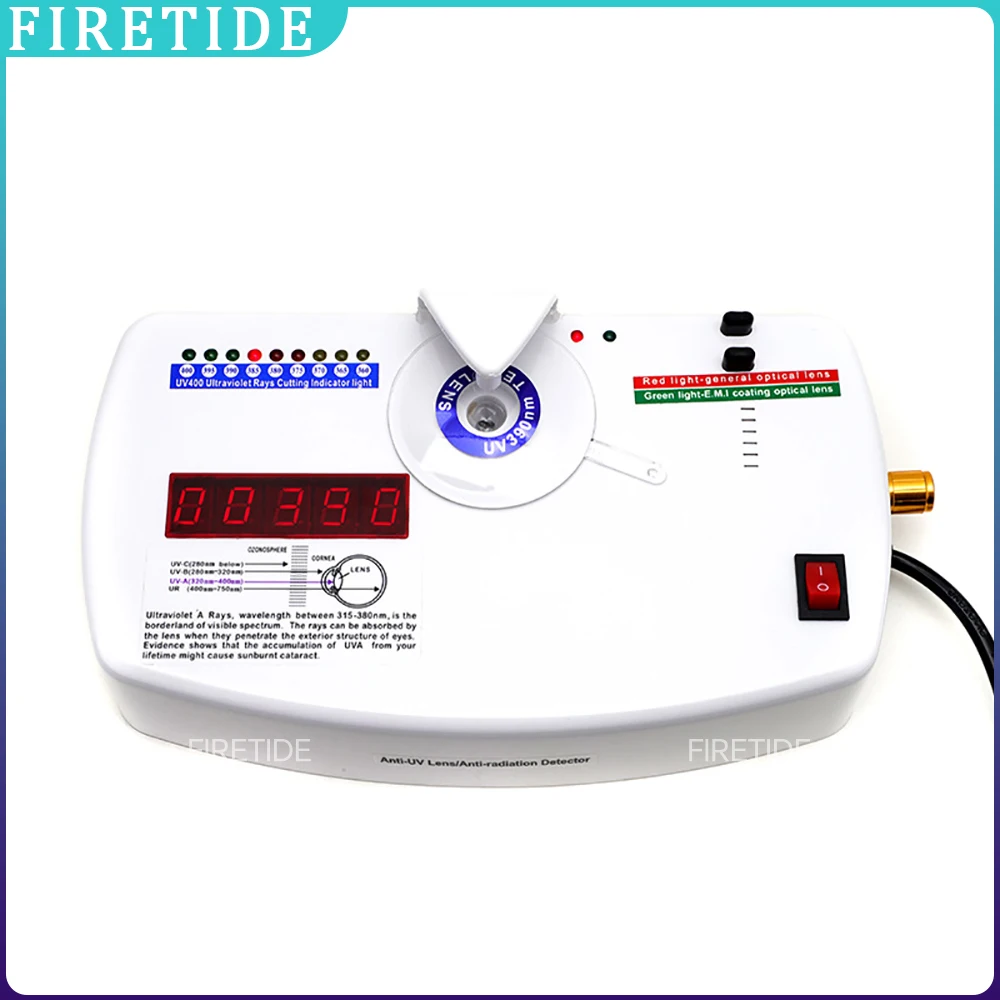 UV400 Tester Meter Professional Blue Light & UV Blocking Lens Detector Eyeglass Ultraviolet Protection Measurement Device
UV400 Tester Meter Professional Blue Light & UV Blocking Lens Detector Eyeglass Ultraviolet Protection Measurement Device