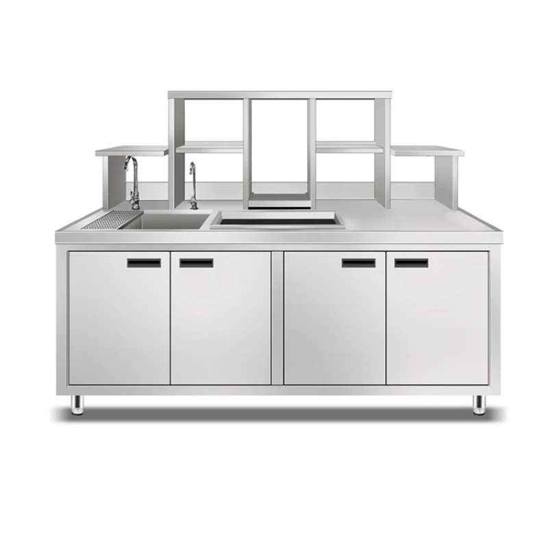 Milk tea shop equipment, commercial refrigerated fresh-keeping workbench stainless steel
Milk tea shop equipment, commercial refrigerated fresh-keeping workbench stainless steel