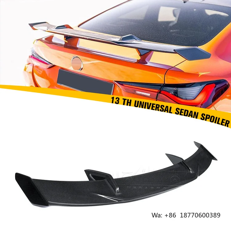 HS Manufactory Car Decoration Parts ABS Plastic Carbon Fiber Look 13th Gen Universal Rear Trunk Wing Spoiler for Sedan Cars
HS Manufactory Car Decoration Parts ABS Plastic Carbon Fiber Look 13th Gen Universal Rear Trunk Wing Spoiler for Sedan Cars