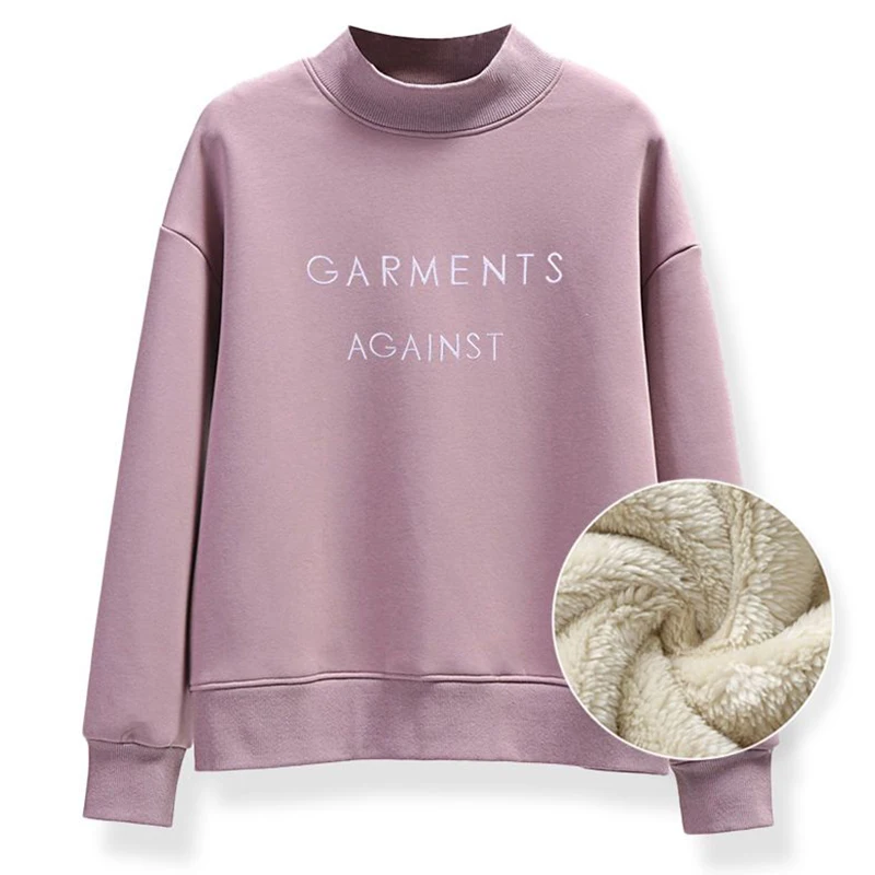 2023 New O-Neck Fleece Pullovers Fashion Letter Embroidery Casual Sweatshirts Women's Fall Winter Thick Drop Sleeve T-Shirt
2023 New O-Neck Fleece Pullovers Fashion Letter Embroidery Casual Sweatshirts Women's Fall Winter Thick Drop Sleeve T-Shirt