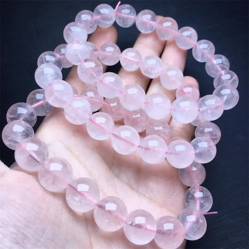 Natural Rose Quartz Bracelet Handmade Crystal Jewelry Stretch Bangle Children Birthday Gift 1pcs 11.5/12MM
Natural Rose Quartz Bracelet Handmade Crystal Jewelry Stretch Bangle Children Birthday Gift 1pcs 11.5/12MM